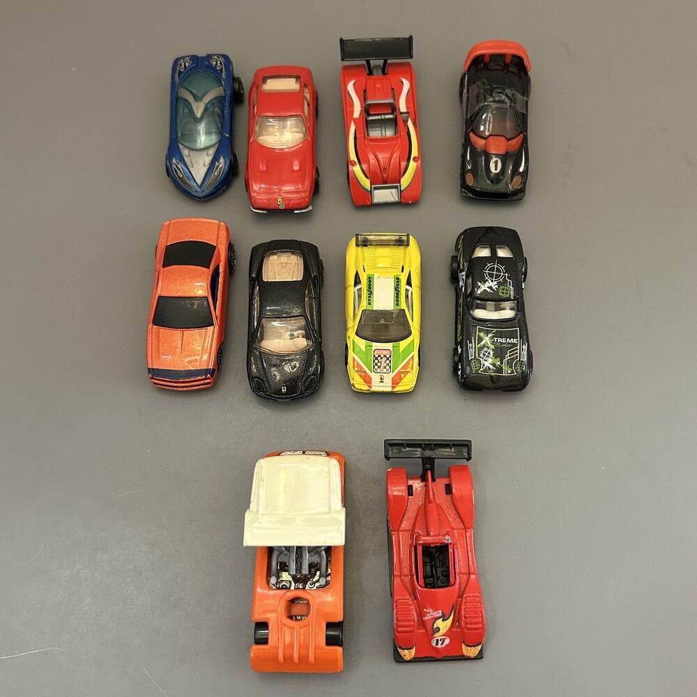 Hot Wheels Die Cast Cars Vehicles Made in Malaysia 1990’s Vintage Lot of 10